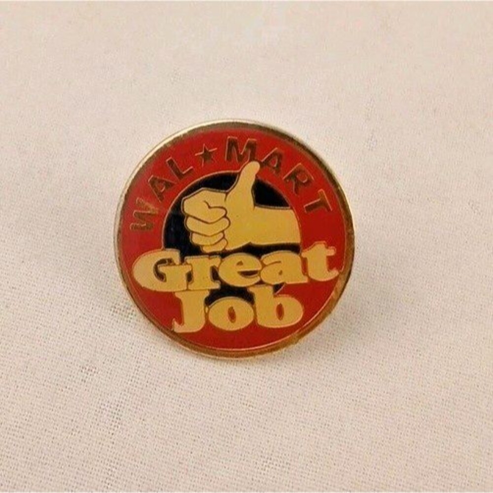 Walmart "Great Job" Thumbs-Up Employee/Associate Pin-EXCELLENT!
